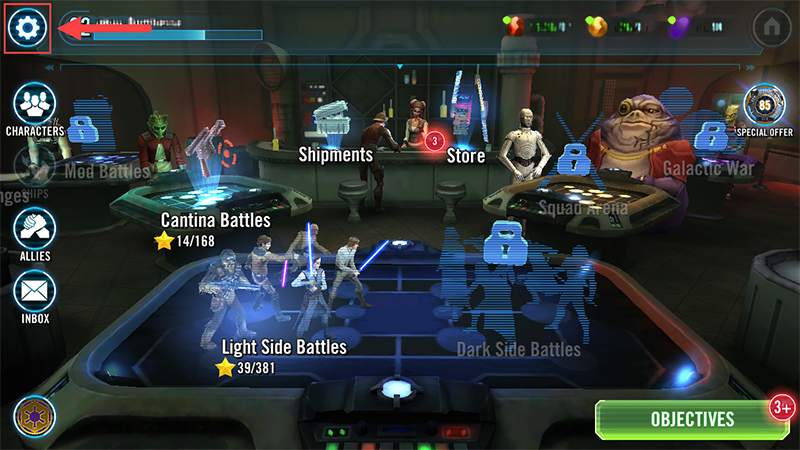 Change your reward payout times in STAR WARS™: Galaxy of Heroes